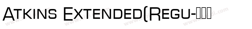 Atkins Extended(Regu字体转换